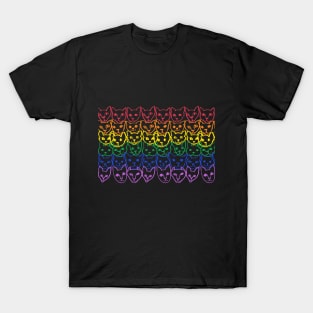 Rainbow Cats (Horizontal Stripe) T-Shirt